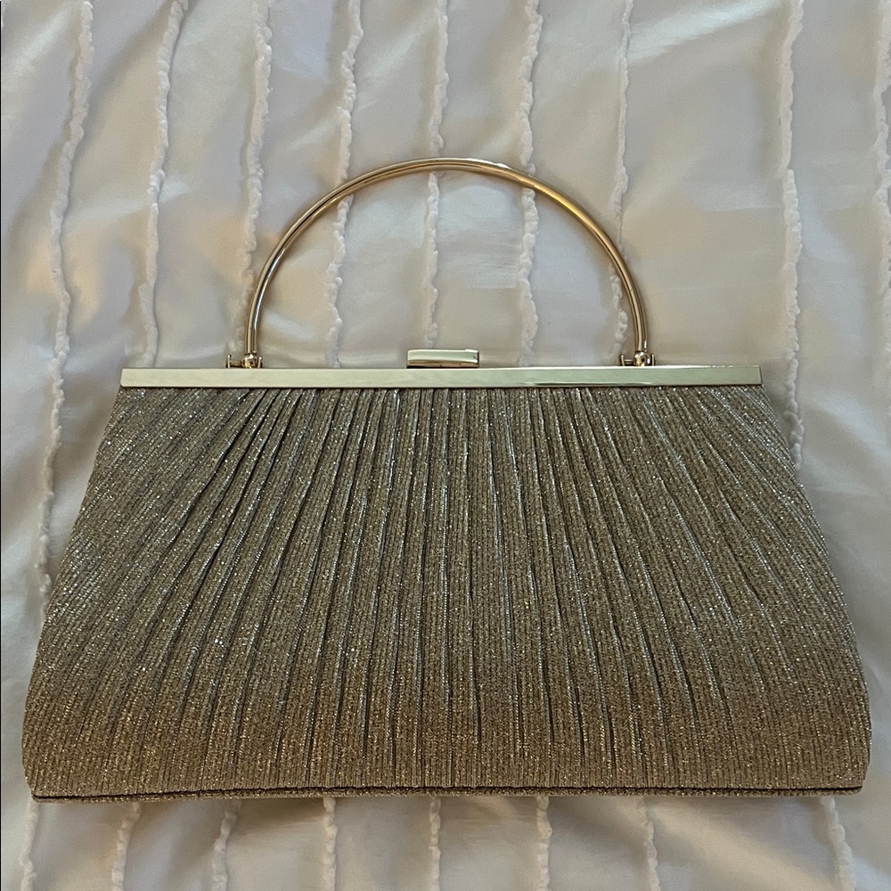 Chic Gold Evening Clutch
